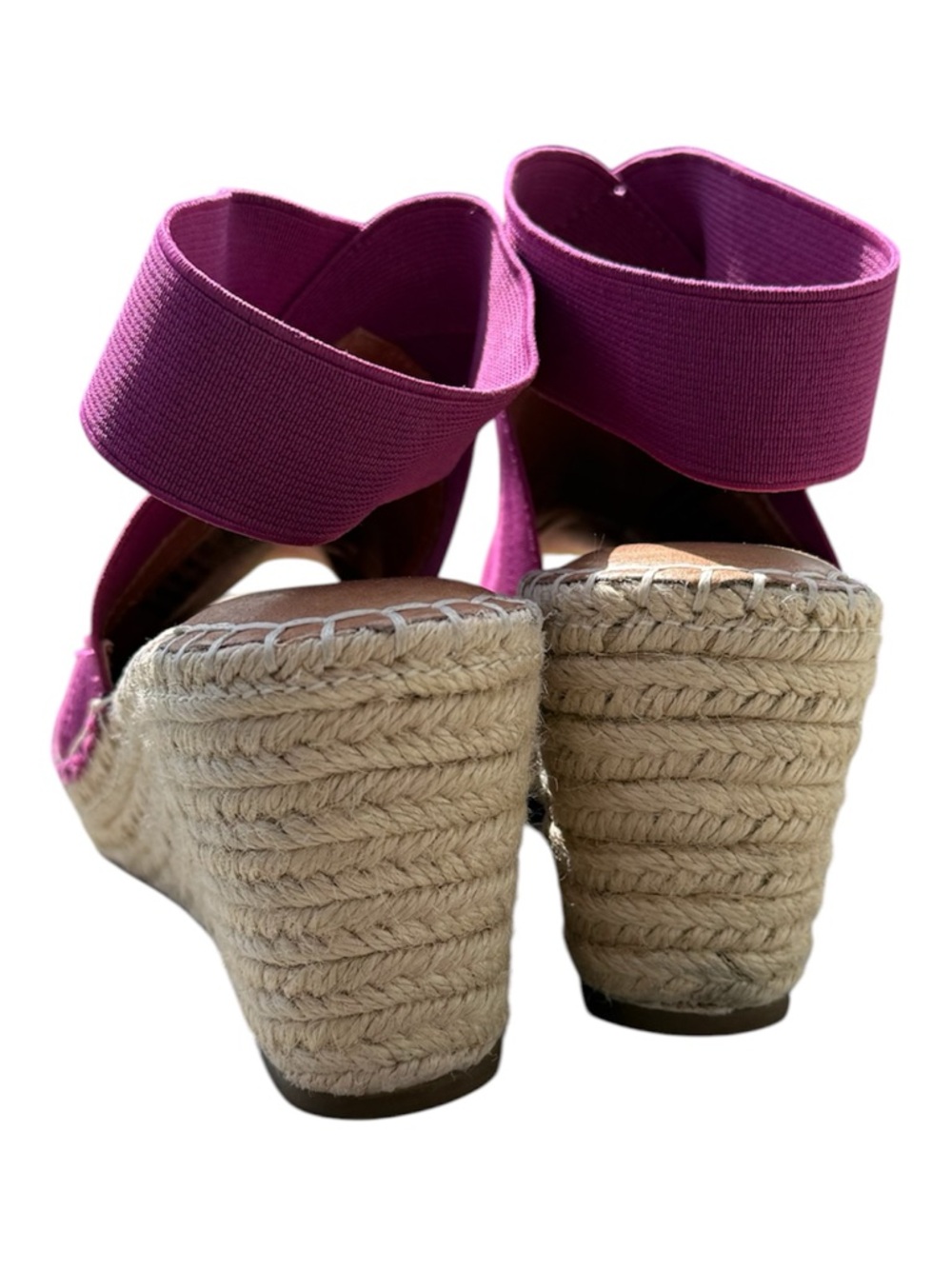 gentle souls Magenta Pink Colleen Espadrille Wedge Sandals - Picture 6 of 11